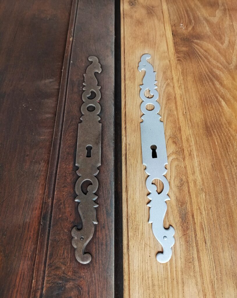 AEROGOMMAGE-AVANTAPRES-FERRURE-CAMORS AVANT APRES