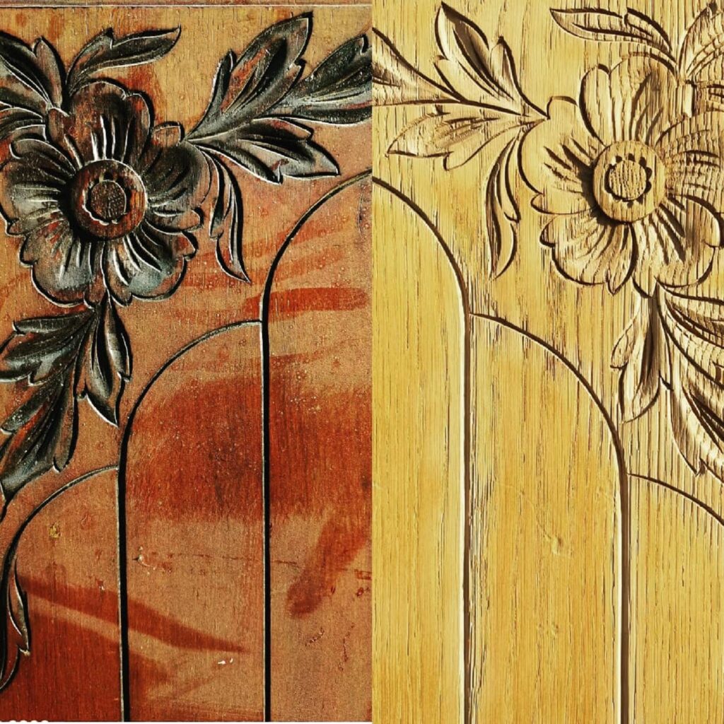 AEROGOMMAGE-AVANTAPRES-SCULPTUREBOIS-CAMORS